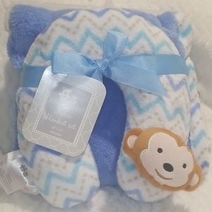 2 Piece Baby Blanket Set / Pillow